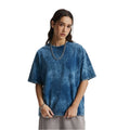 Women's Acidwash Oversized T-shirt- Blue