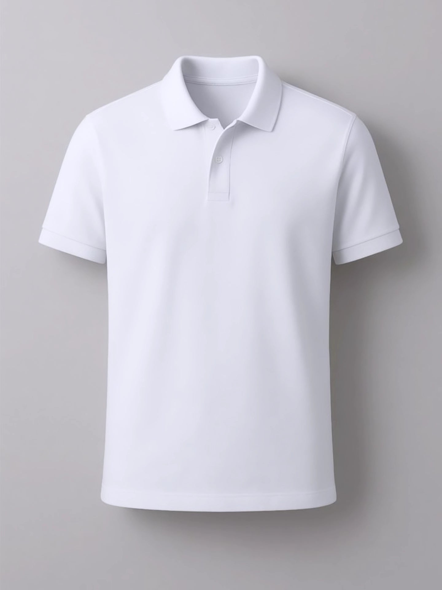 White Cotton POLO T-shirt