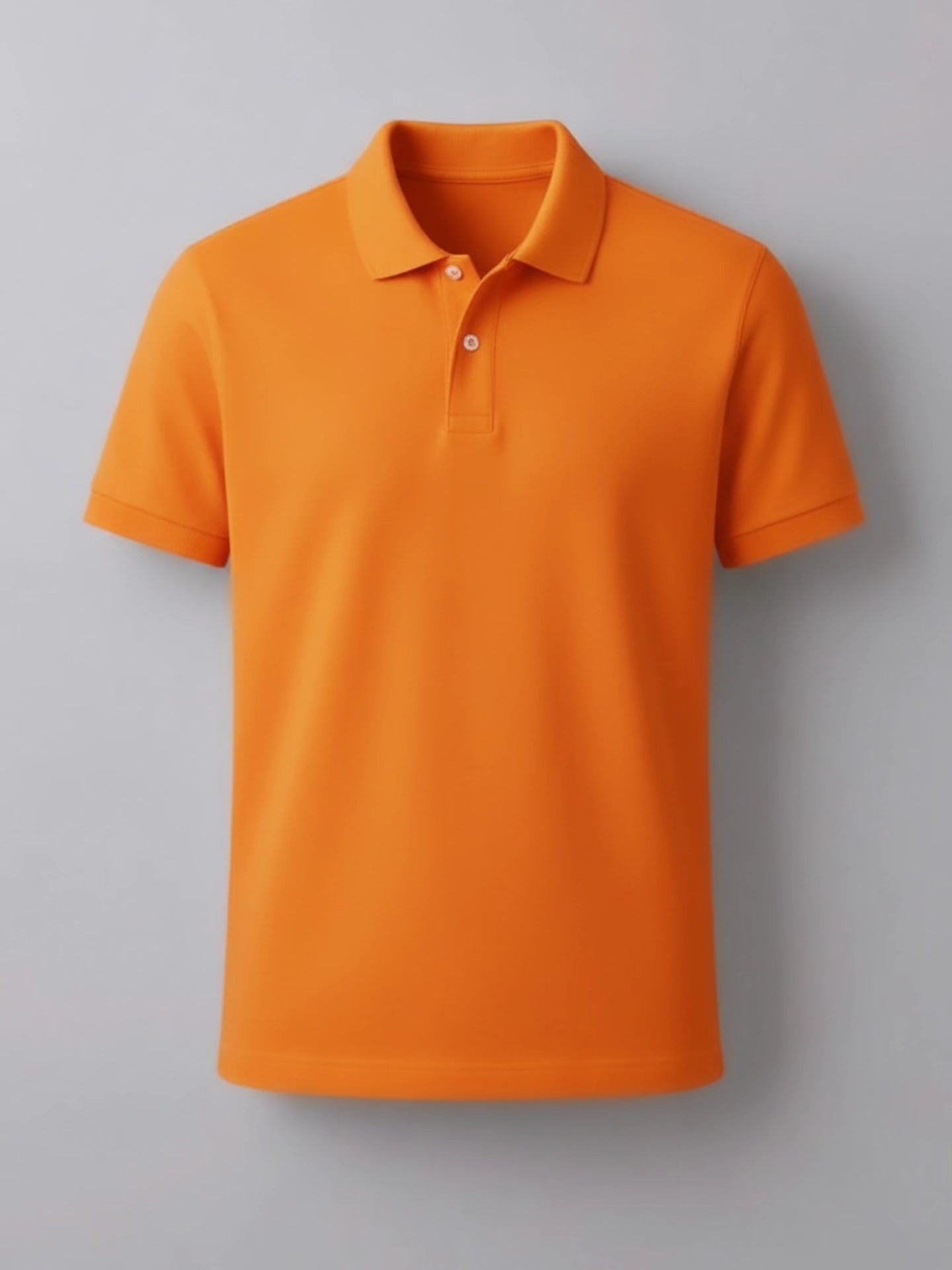 Orange Cotton POLO T-shirt