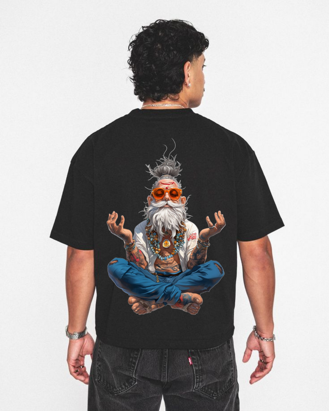 Men's Saint Printed Oversized T-shirt